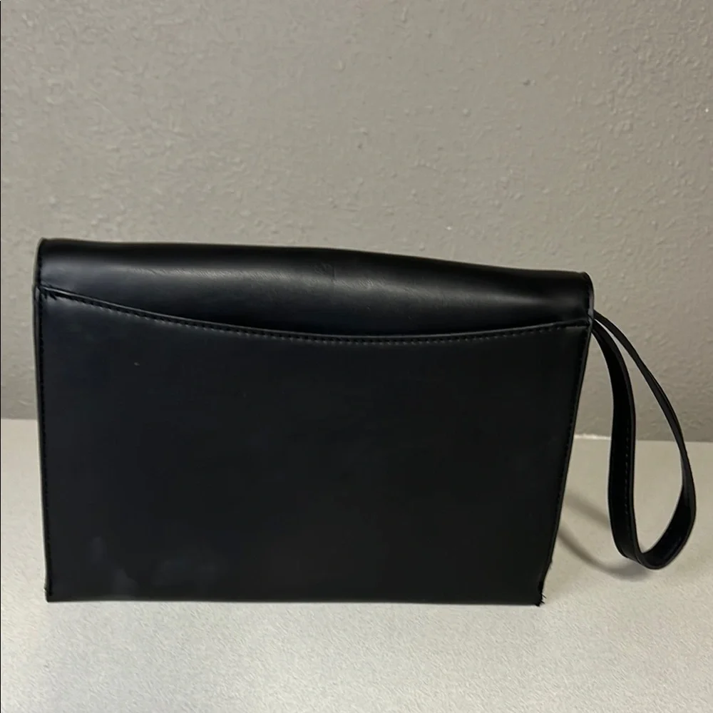 A New Day Sleek Black Clutch